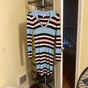 NB Johnny collar rib dress